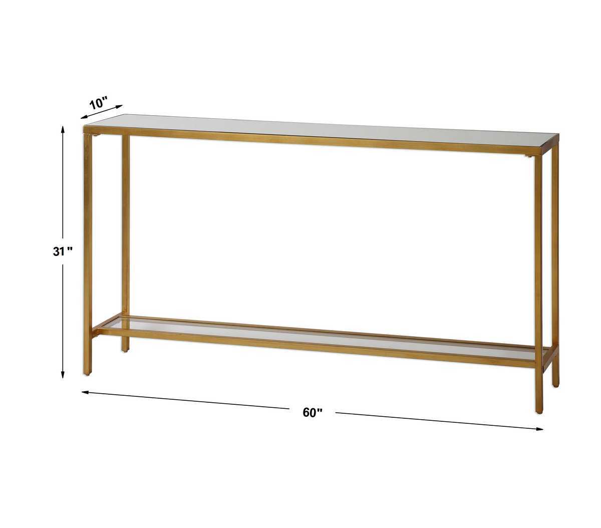 Hayley Console Table, Gold