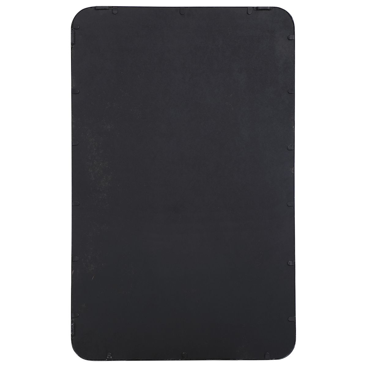 A black rectangular protective case or cover with rounded corners, shown flat against a solid white background.