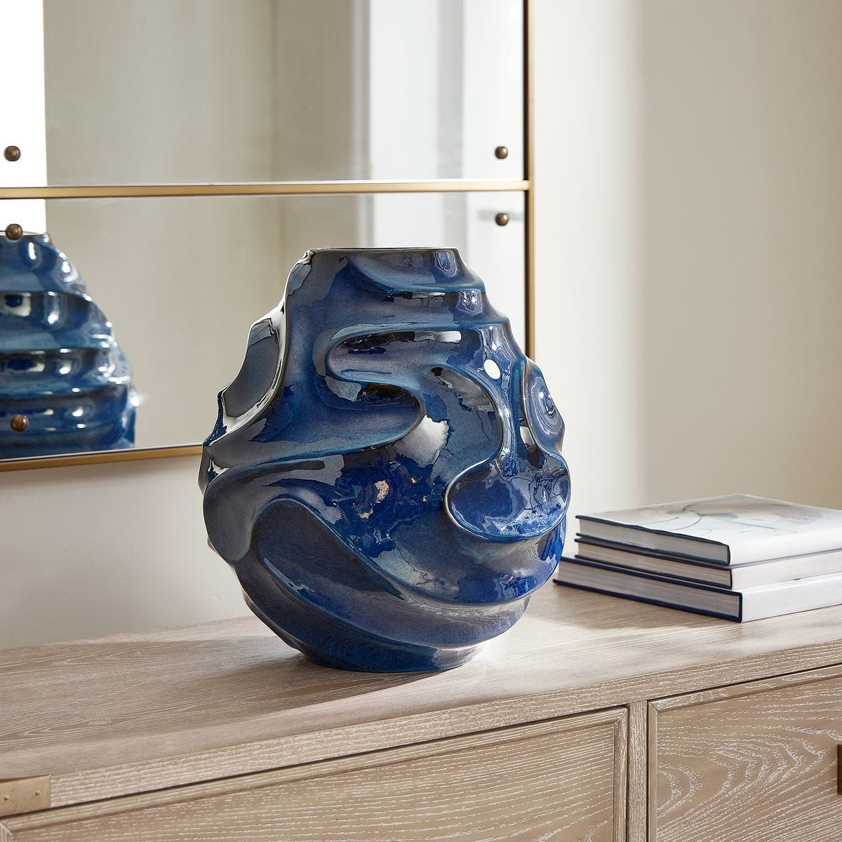 Modern Blue Vase.