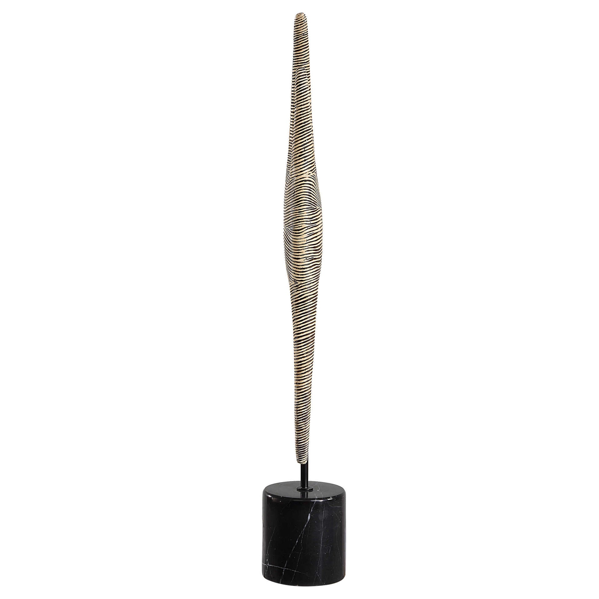 Modern sculpture decor.