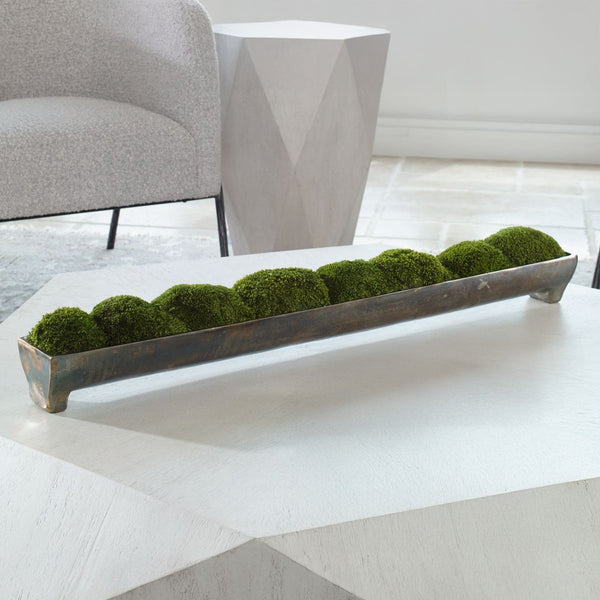 Moss centerpiece.