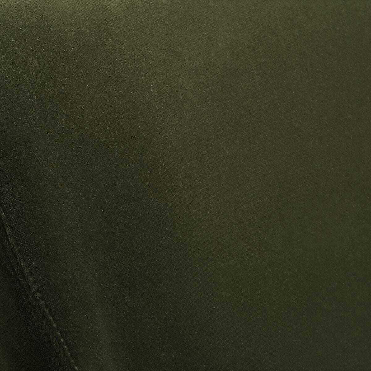 Close-up of dark green fabric texture