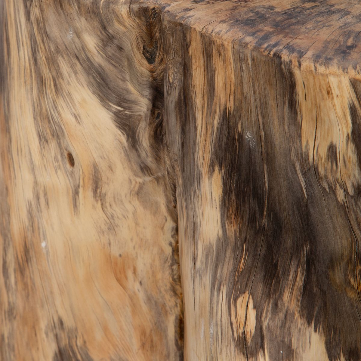 Natural wood accent table.