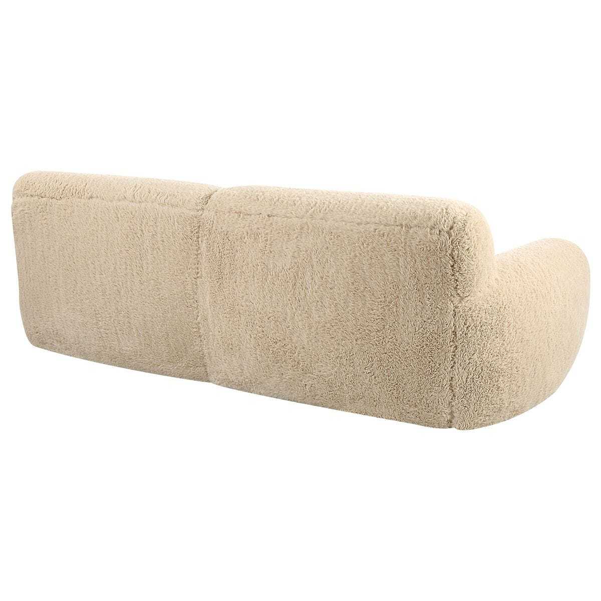 Beige headboard pillow on a white background