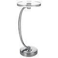 Polished Nickel Accent Table