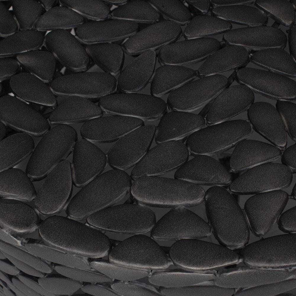Close-up of black woven material