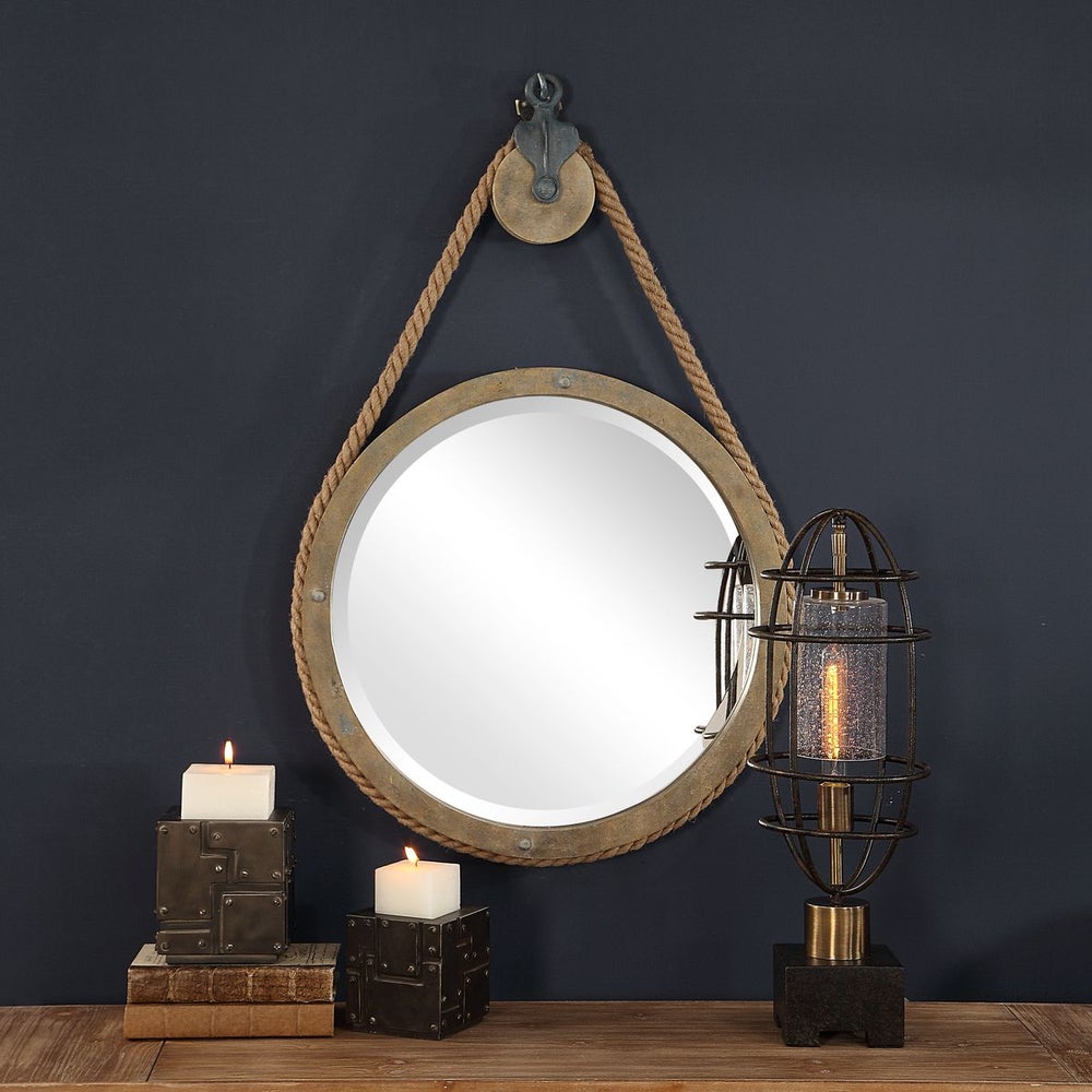 rope nautical mirror.
