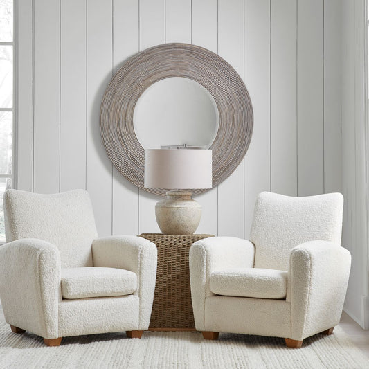 Round Farmhouse Mirror.