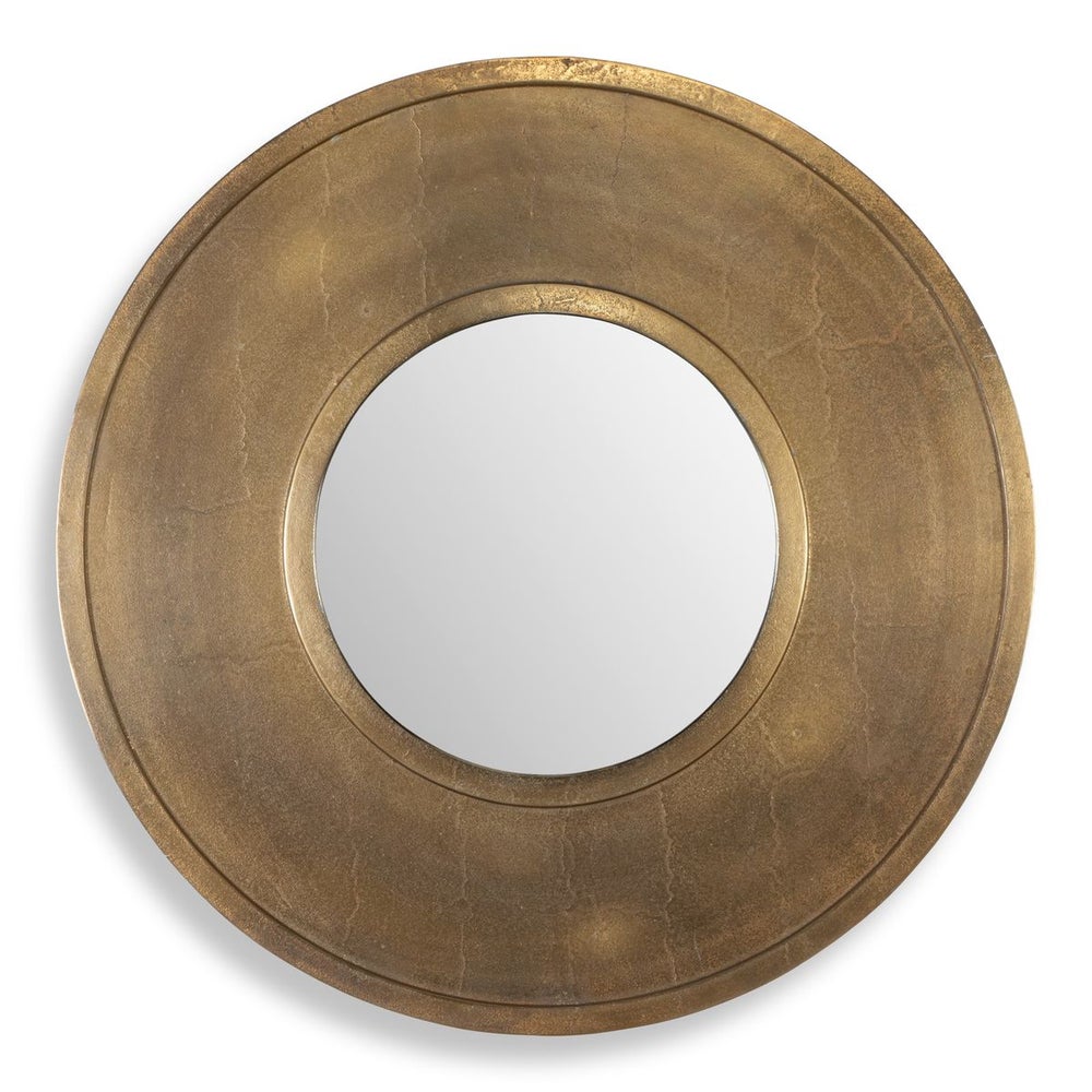 30 Inch Round Gold Mirror