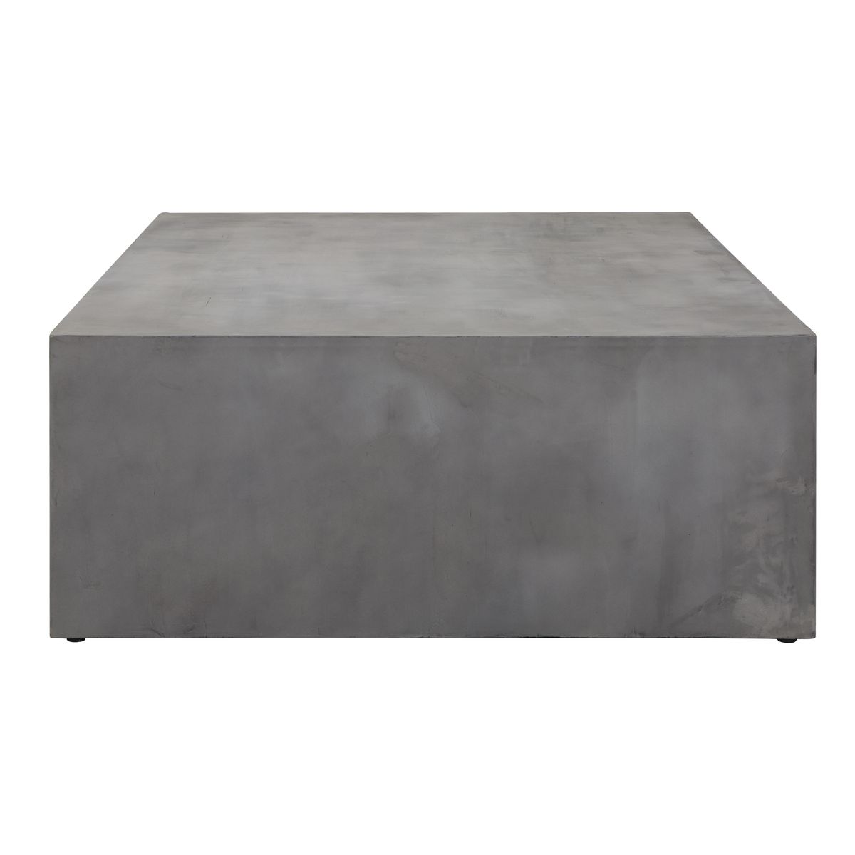 Gray concrete coffee table on a white background