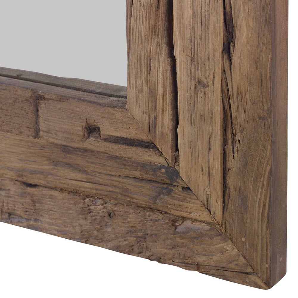 Reclaimed wooden frame.