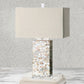 Shell Table Lamp in Kitchen.