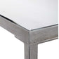 Silver console table frame.