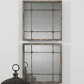 Small Rustic Mirror - Set of 2