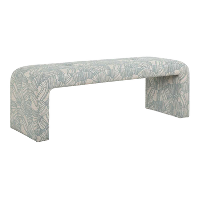 Beach Bench - 54 Inches Long -  Seashell Upholstery