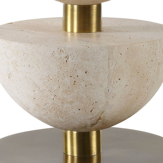 Travertine Table Lamp.