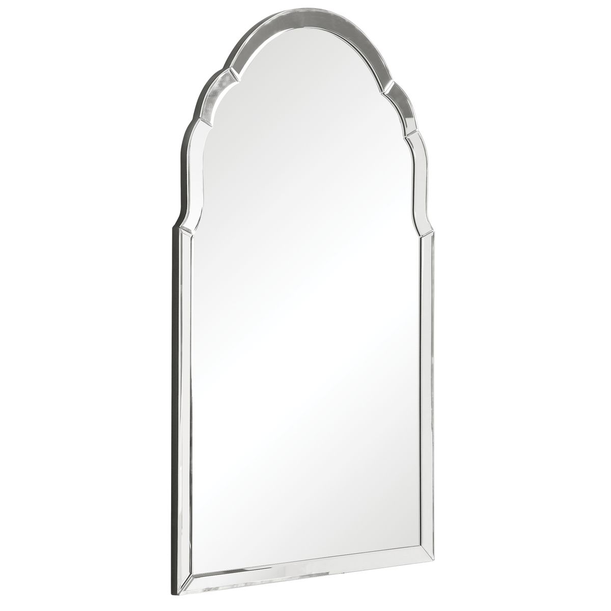 Angled Vintage Art Deco Mirror.