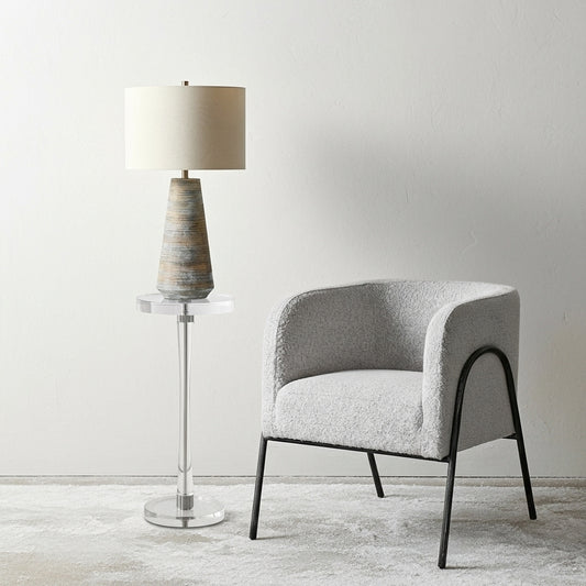 Lucite cocktail table.
