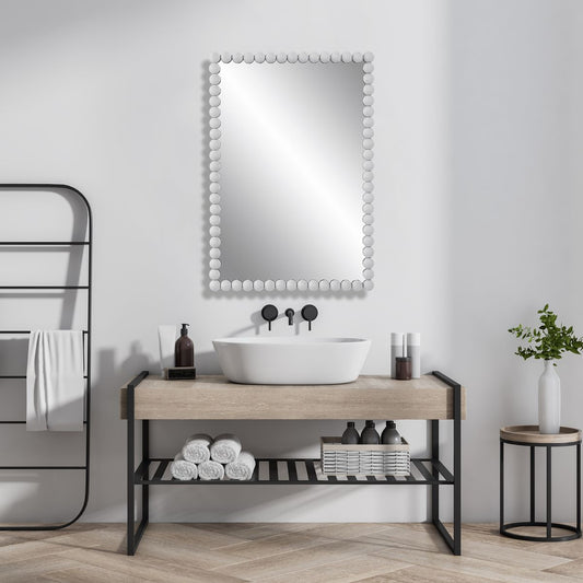 White mirror for bathroom.