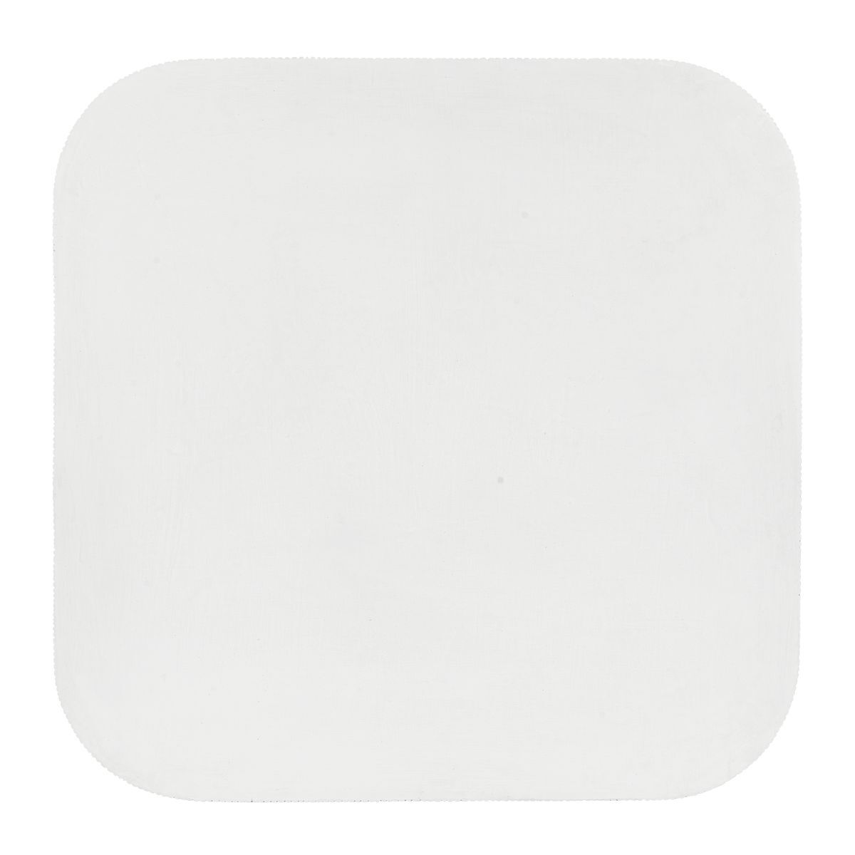 White square plate on a white background