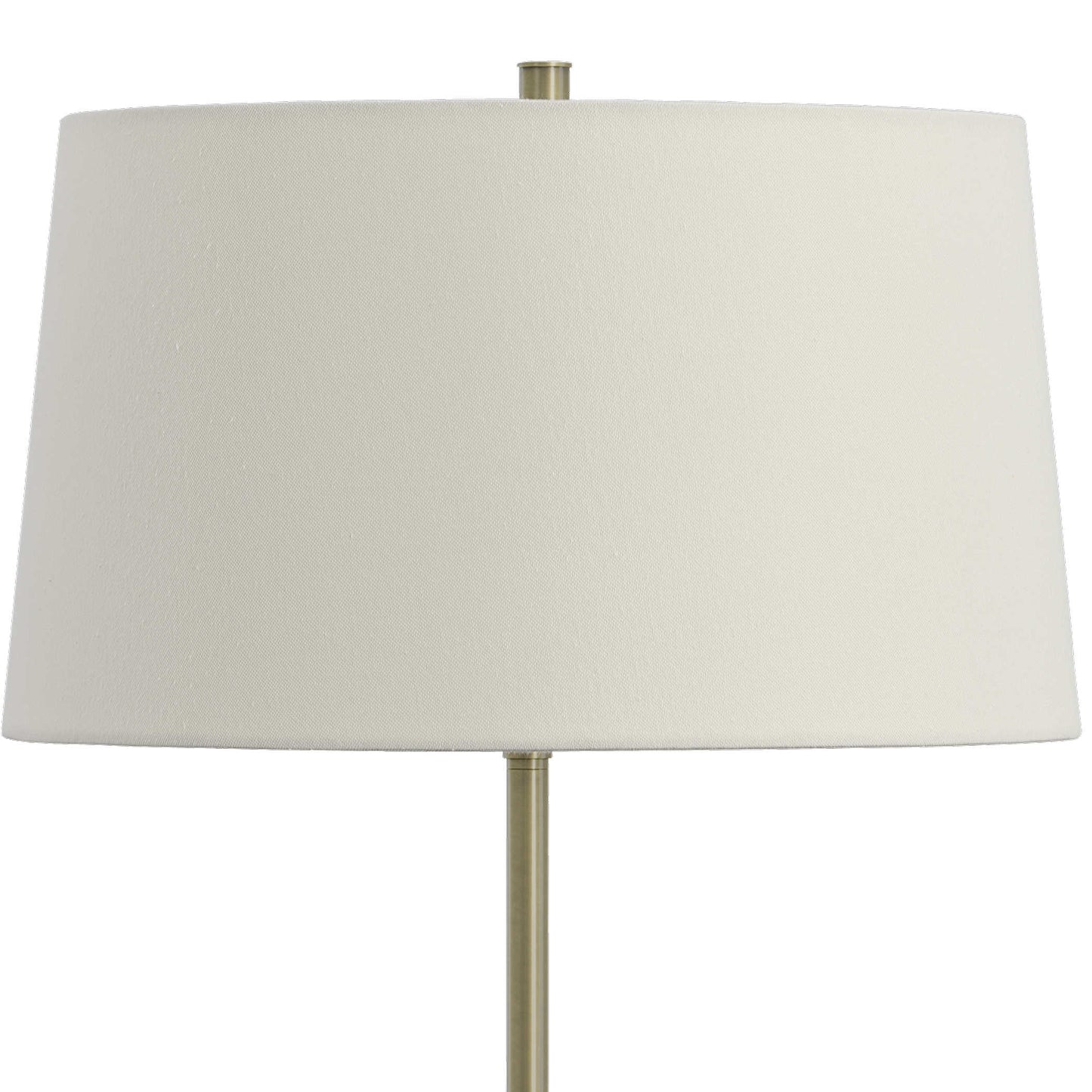 White Lamp with Brass Lamp.