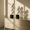 White Modern Sculpture