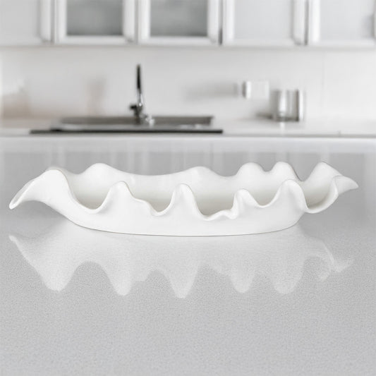 White Tray on Kitchen Counter.