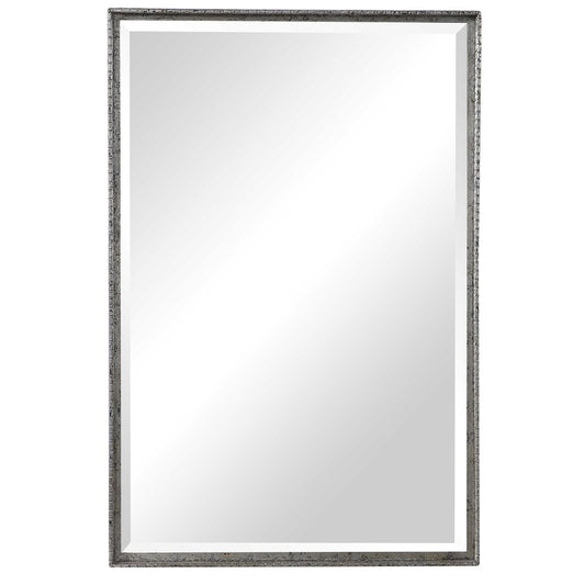 Distress silver vanity mirror