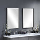 Distress silver vanity mirror
