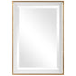 White w/gl vanity mirror