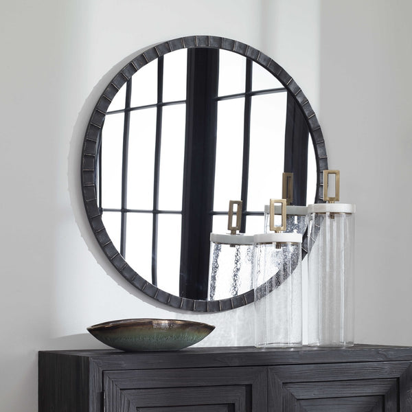 Forged black iron round