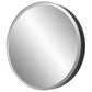 Simple black round mirror