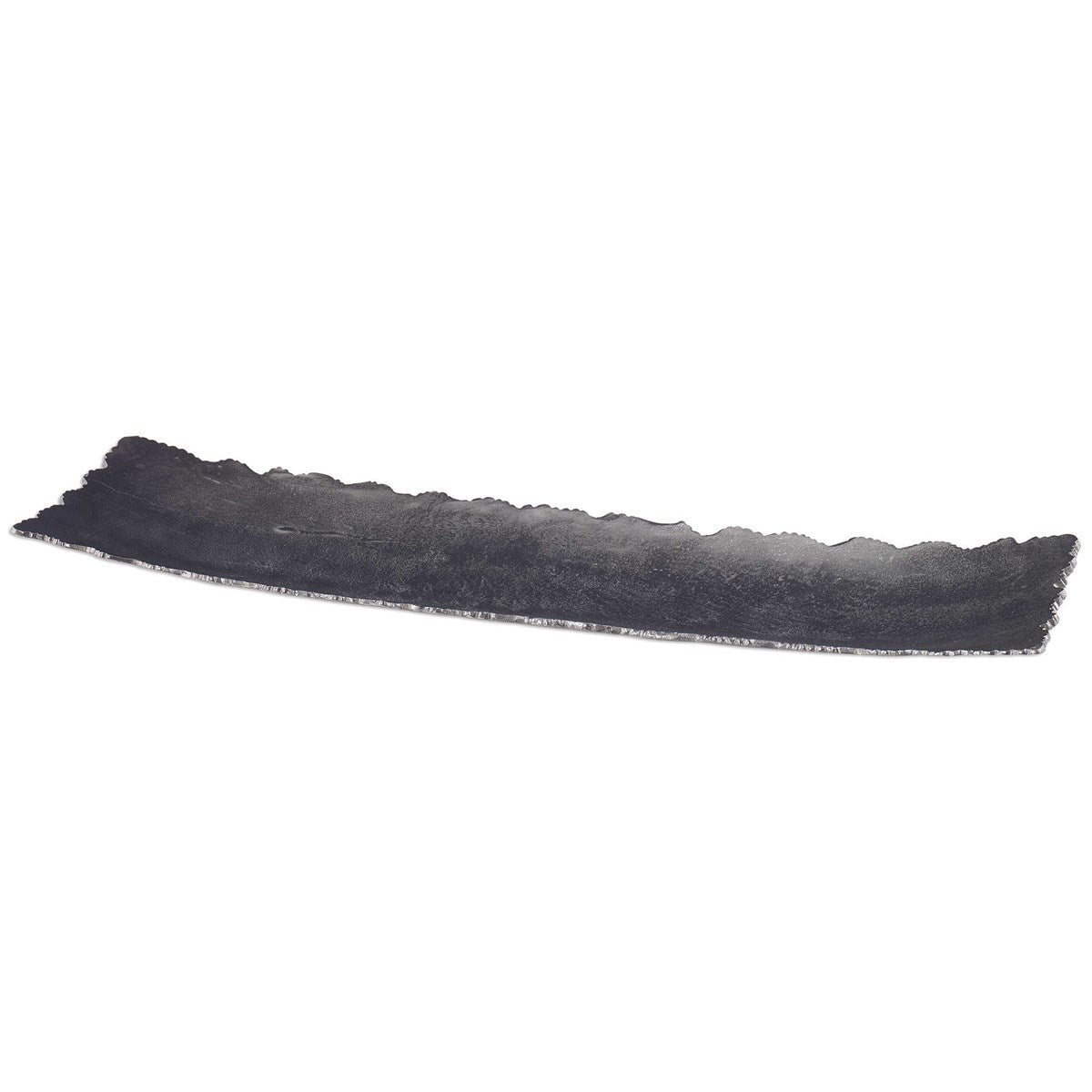 Nickel tray with jagged edges on a white background.