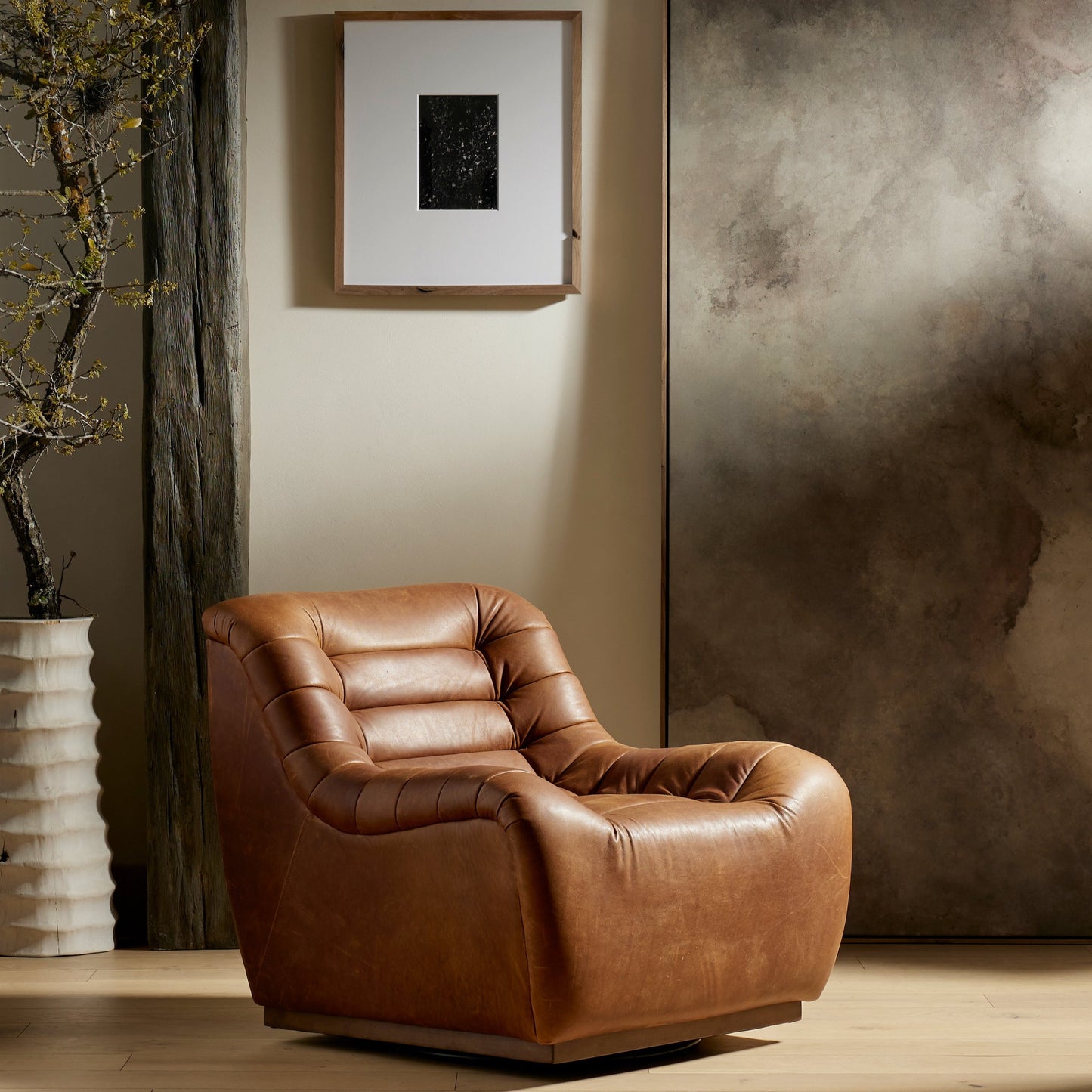 Heirloom leather swivel