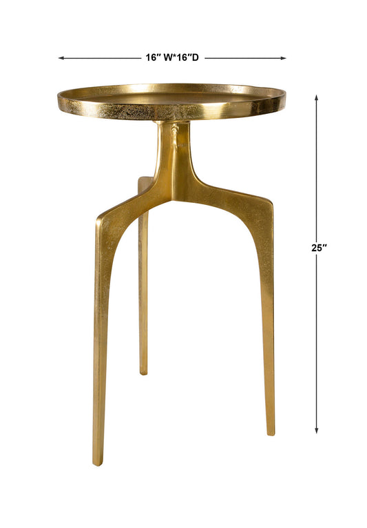 Metal, Gold Accent Table
