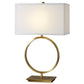 Brass Circle Base Lamp