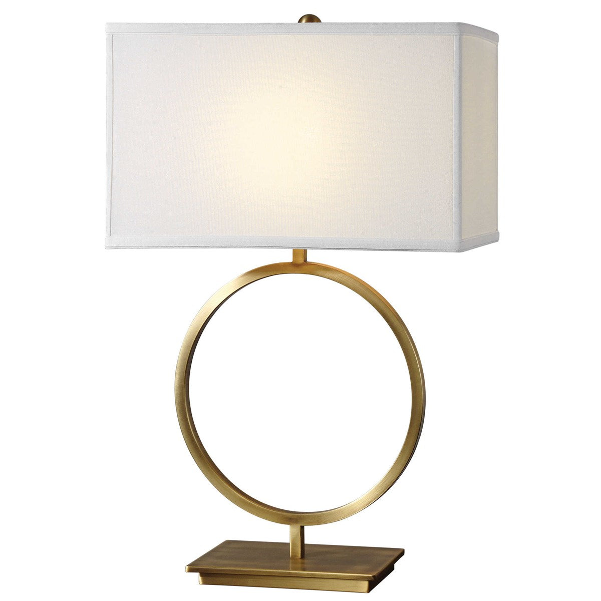 Brass Circle Base Lamp