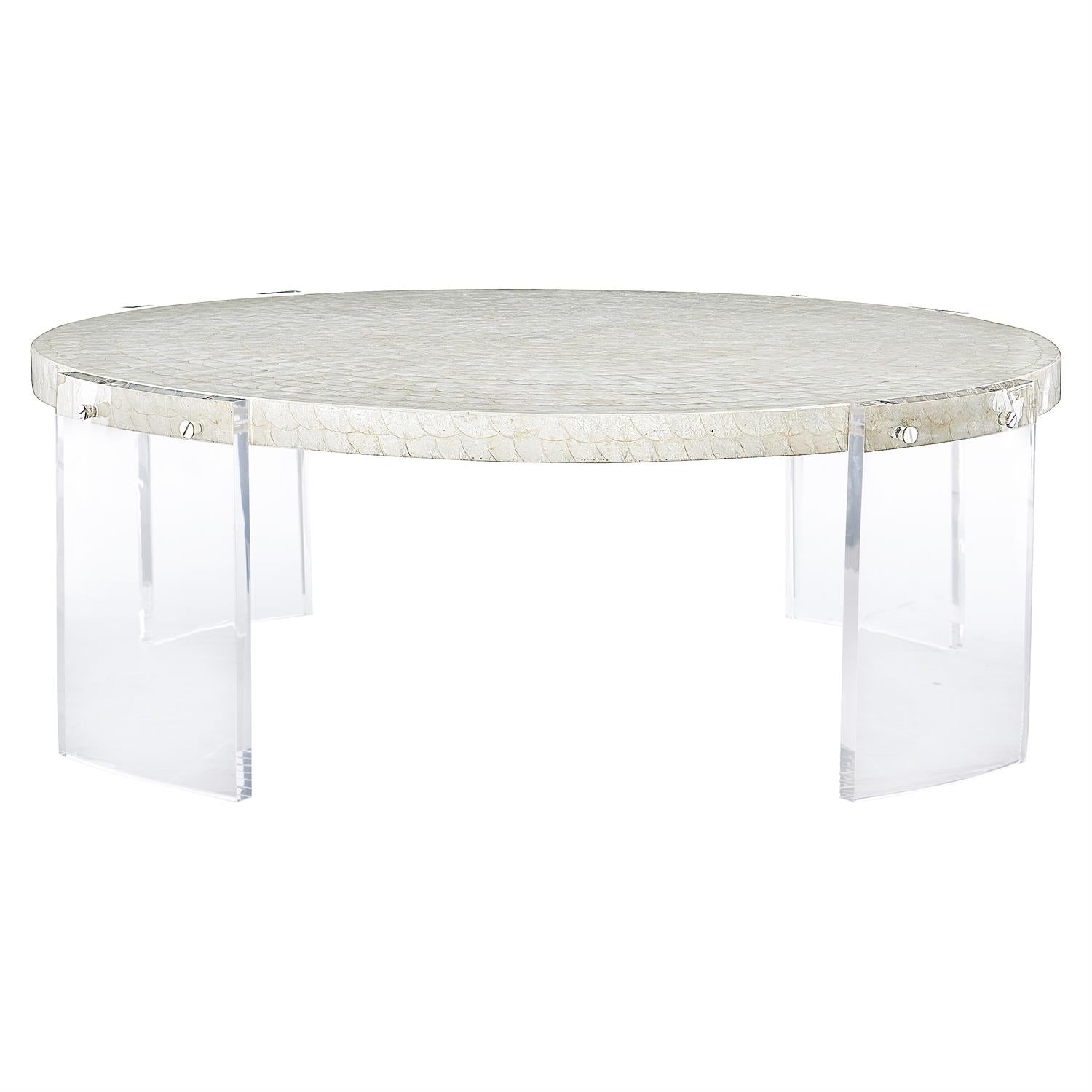 Capiz round acrylic, 50"r