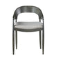 Curved back open back chair
