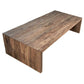 Coffee Table made from Reclaimed Teak Wood. Medium Brown Natural Wood Sealed Finish.