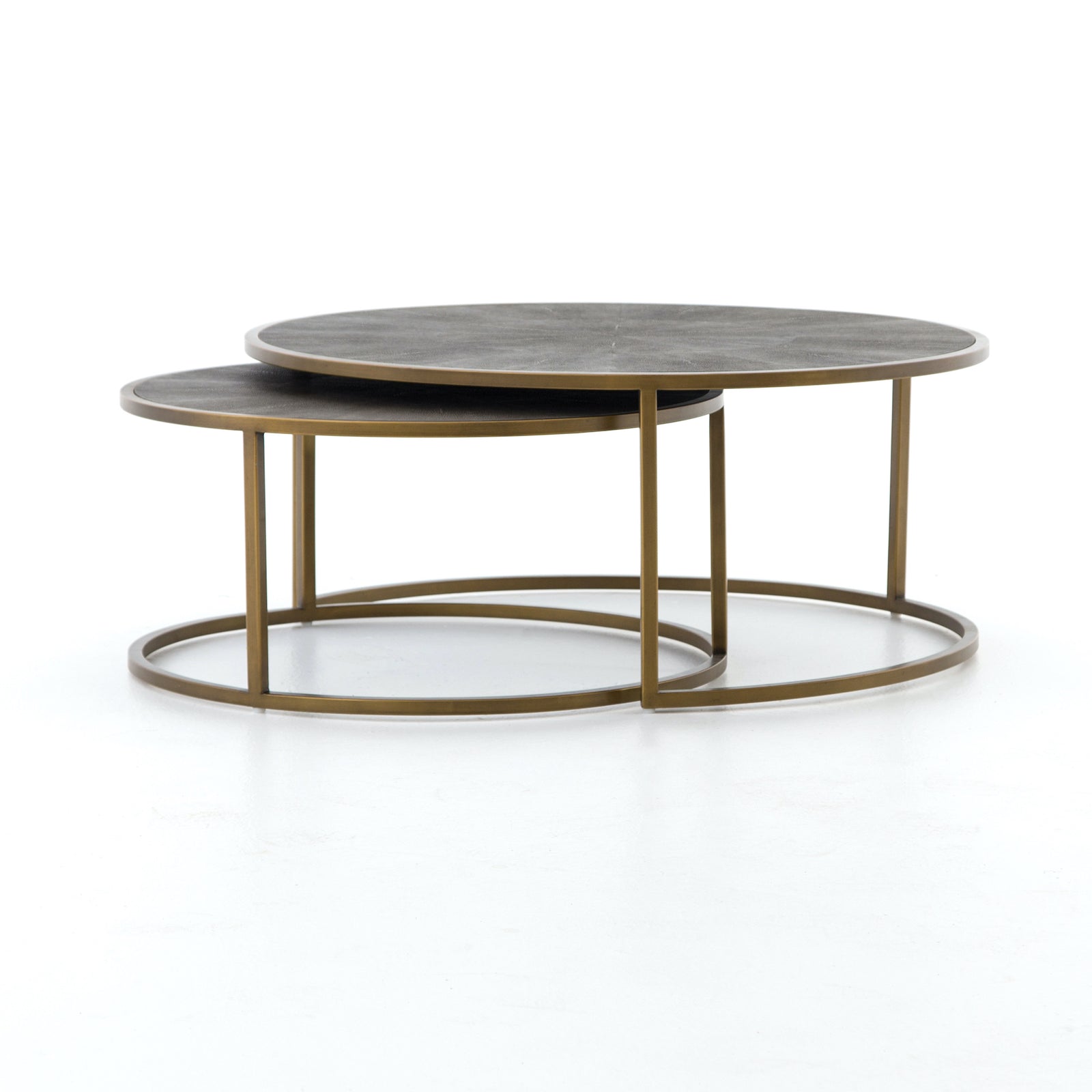 Round shagreen, s/2, 38"r & 30"r