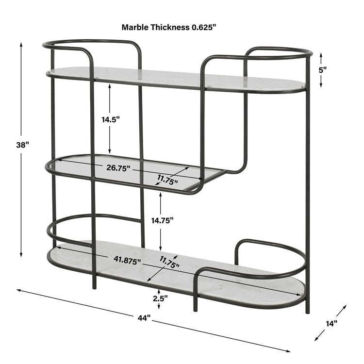 Black console table dimensions.