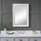 Gold Rectangular Mirror.
