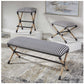 A variety of nautical benches offered.