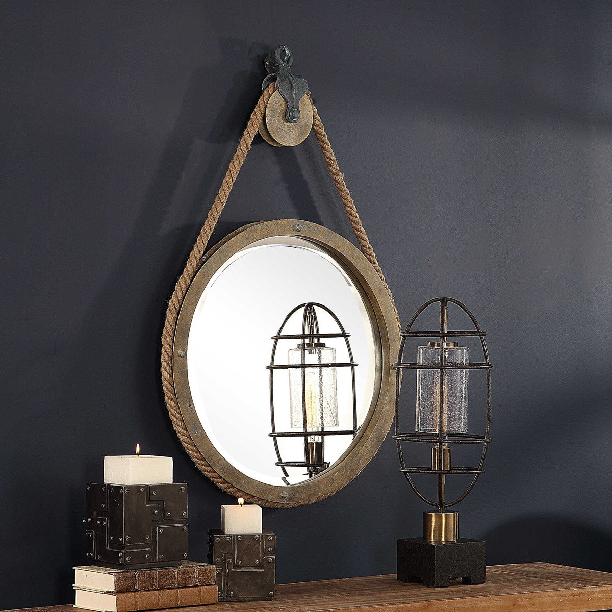 Nautical Rope Mirror.