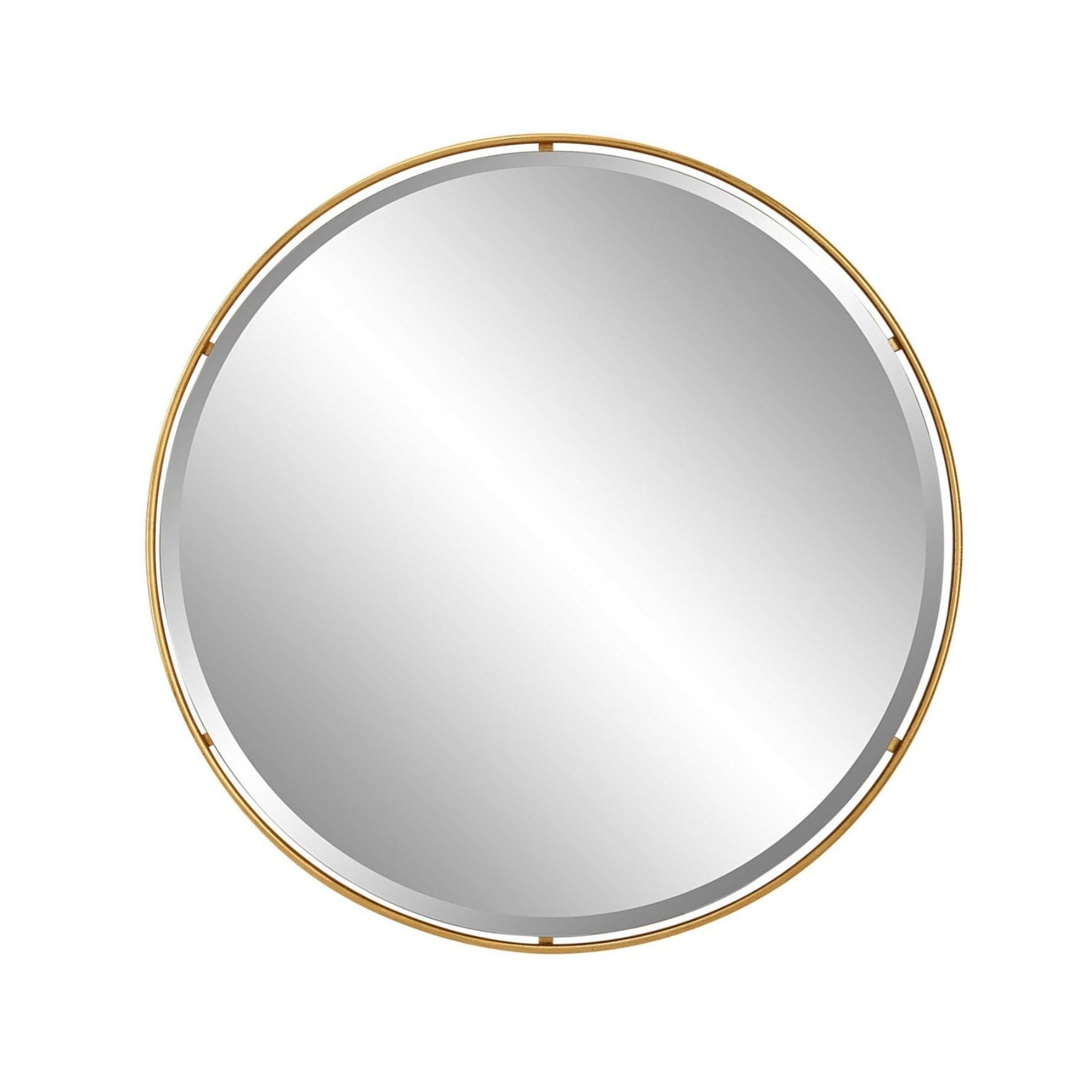 Large round gold Mirror