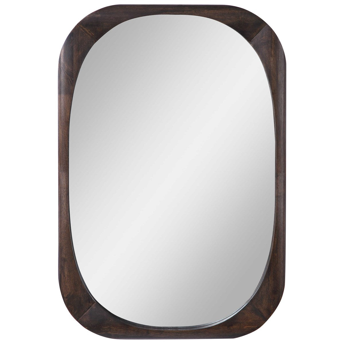 Walnut Mid Century Mirror.